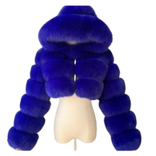 Load image into Gallery viewer, Faux Fur Royal Blue
