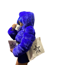 Load image into Gallery viewer, Faux Fur Royal Blue
