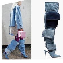 Load image into Gallery viewer, Jeans Dolly Boots
